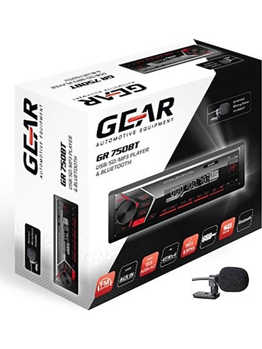 Gear Ηχοσύστημα Αυτοκινήτου 1DIN (Bluetooth/USB)