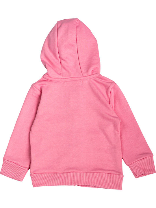 Baby hoodie pink for girls (12-30 months)