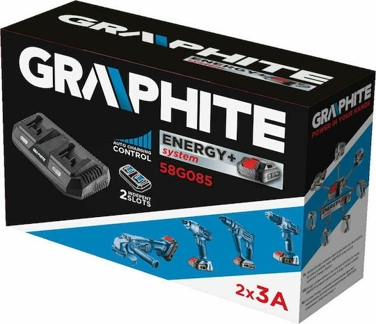 Graphite Зарядно за Батерии за Инструменти 18V Литиева Energy+