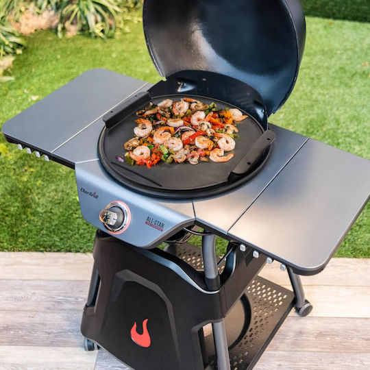 Char-Broil Patio Bistro Double Sided Baking Plate with Cast Iron Flat Grilling Surface 40.3cm x 42cm
