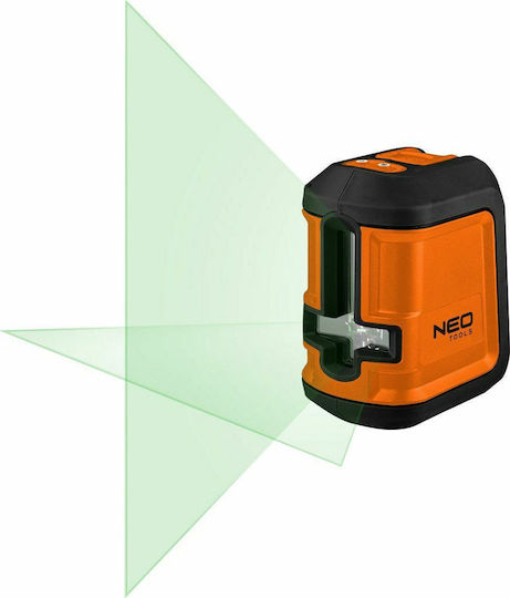 Neo Tools Selbstnivellierend Linear Laser-Wasserwaage Grüner Strahl 1.5V mit Arbeitsbereich 15m