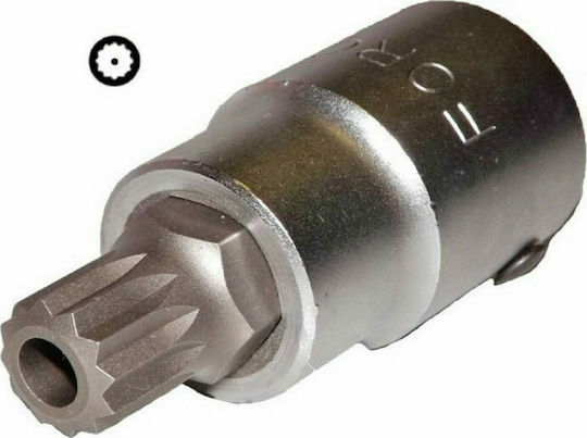 Force Socket 1/2" Walnut with Spline Head and Socket 1/2'' M16x80mm