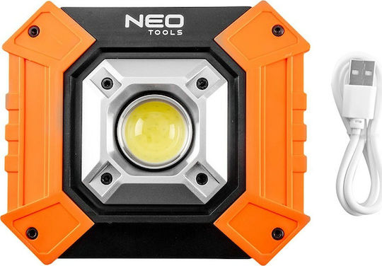 Neo Tools Battery Jobsite Light LED IP20 with Brightness up to 750lm