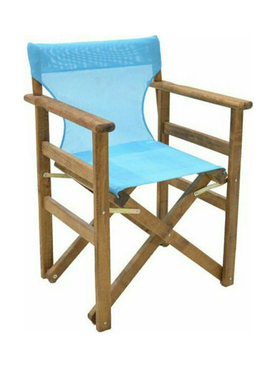 Megapap Director's Chair Canvas Turquoise 86x51cm.