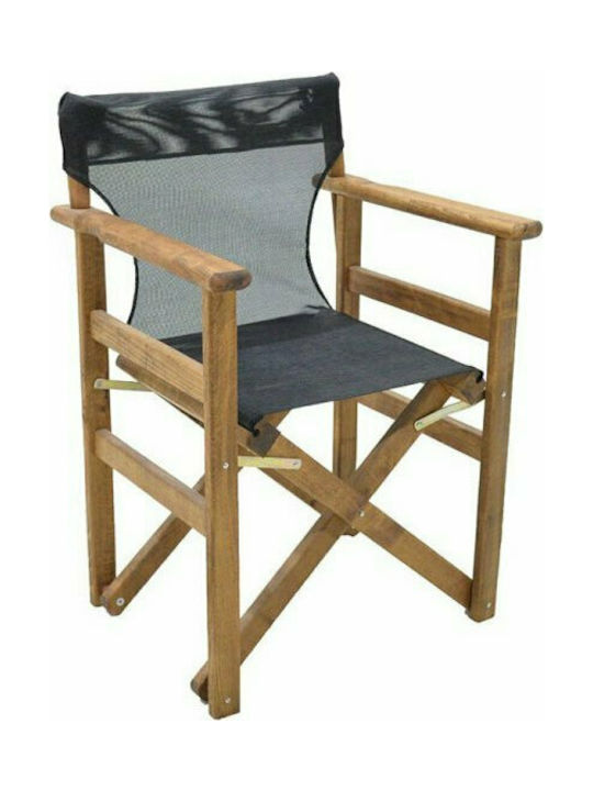 Megapap Waterproof Director's Chair Canvas Black 46x80cm.