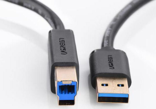 Ugreen USB 3.0 Cable USB-A male - USB-B male Μαύρο 2m (10372)