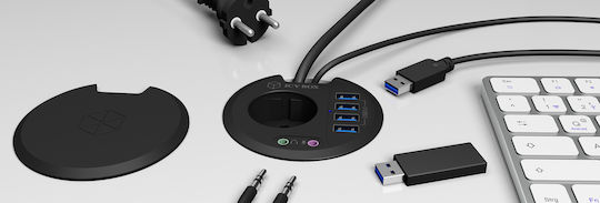 Icy Box Hub 4 Θυρών USB 3.0 με σύνδεση USB-A
