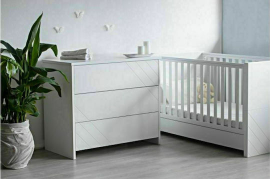 Santa Bebe Πολυμορφική Κούνια Bianco Λευκή με Συρτάρι