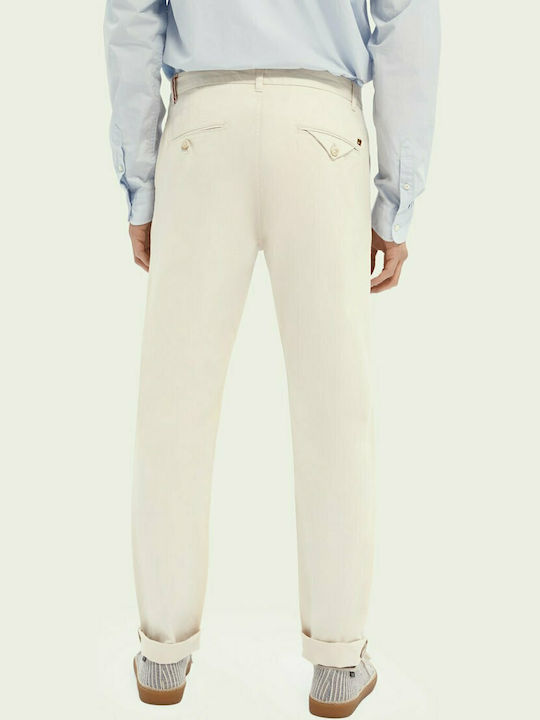 Scotch & Soda Men's Trousers Chino in Regular Fit Beige