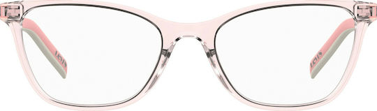Levi's Γυναικείος Κοκκάλινος Σκελετός Cat Eye Ροζ LV1022 35J