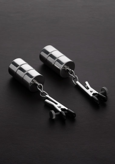 Triune Adjustable Nipple Clamps With Changeable Weights In Gray Colour 2 Pieces