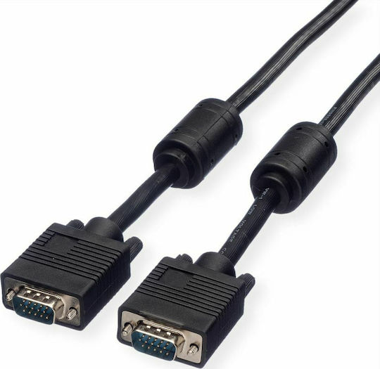 Roline VGA male to VGA male Black 2m Cable (11.04.5652)