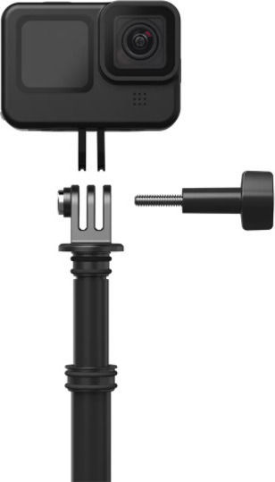 Telesin Carbon Fiber Selfie Stick for GoPro Fusion / Hero 10 / Hero 11 / Hero 11 Mini / Hero 12 / Hero 2018 / Hero 3 / Hero 3+ / Hero 4 / Hero 4 Session / Hero 5 / Hero 5 Session / Hero 6 / Hero 7 / Hero 8 / Hero 9 / Max