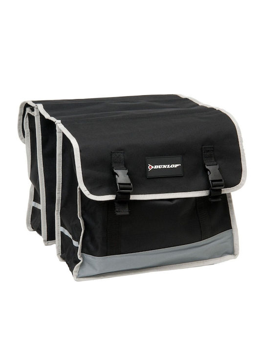Dunlop Doppeltes Fahrradtaschen Rack Bag 13lt Schwarze