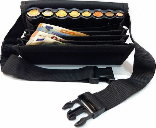 Plastic Waiter Waist Bag with 8 Coin Slots 22.5x6.5x11cm Eurocash PW 8