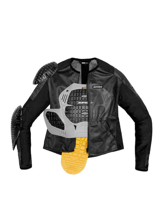 Spidi Base 1 Armor Ανδρικό Μπουφάν Μηχανής 4 Εποχών Μαύρο