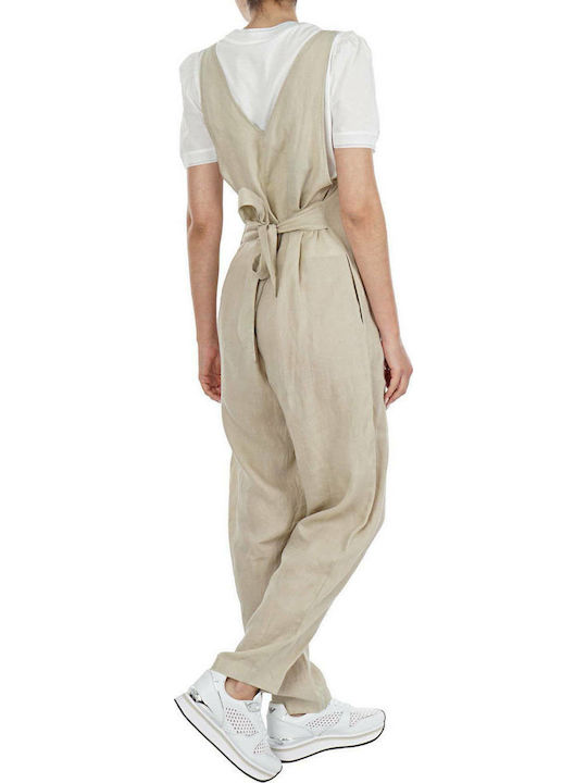 Emporio Armani Damen Jumpsuit Beige