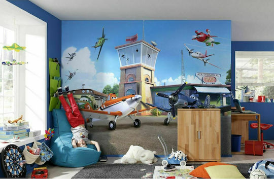 Komar Kids Fabric Wallpaper Planes L368xH254cm