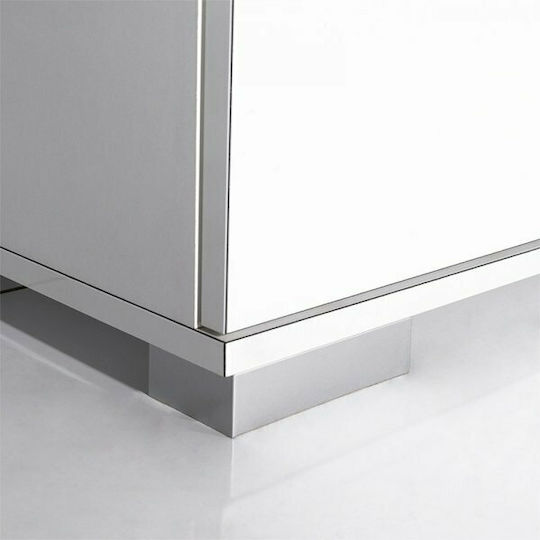 Double Door Wardrobe Diamond White 60x40x187cm