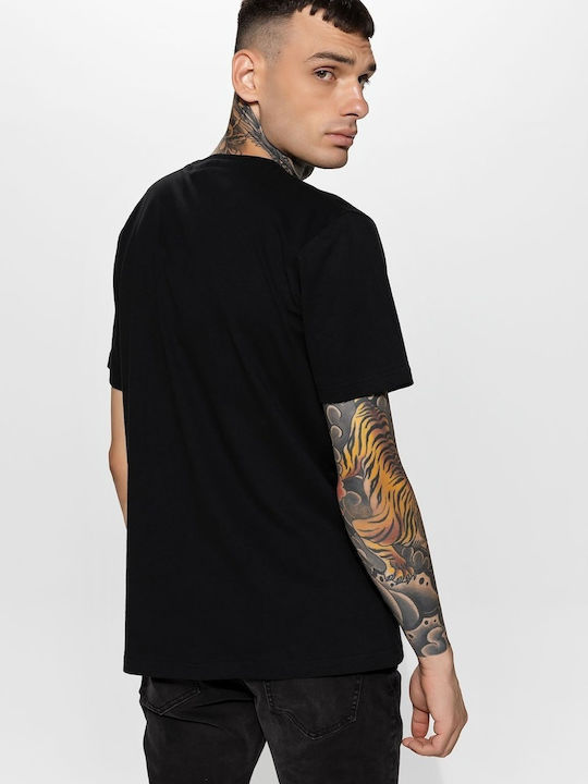 HoodLoom Men's Short Sleeve T-shirt Black