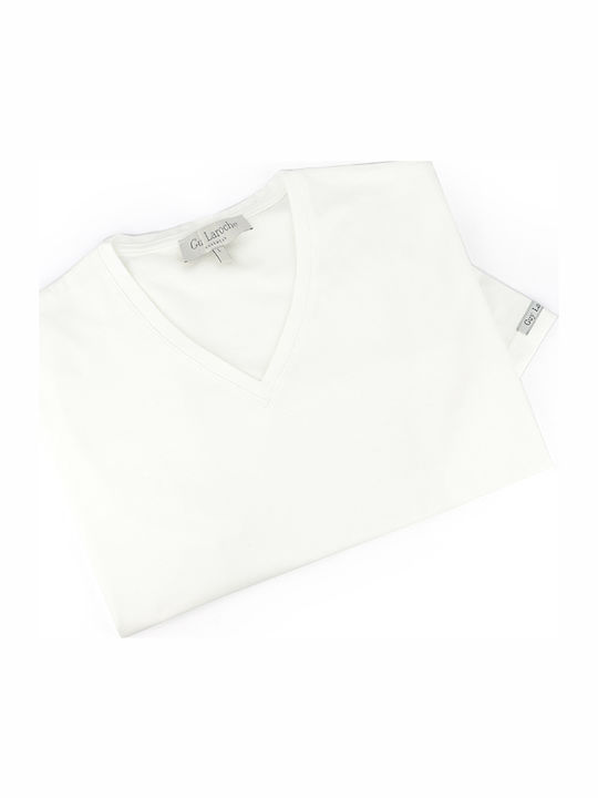 Guy Laroche 23106 Men's Short Sleeve Undershirt White