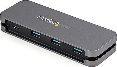 StarTech USB 3.0 4 Port Hub with USB-C Connection Silver