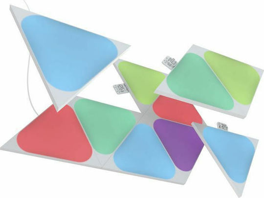 Nanoleaf Smart Dekoratives Tischlampen Shapes Dreiecke Mini Erweiterung 10er Pack LED RGB Sechseck 10 Stück