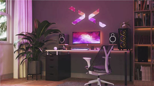 Nanoleaf Smart Dekoratives Tischlampen Shapes Dreiecke Mini Erweiterung 10er Pack LED RGB Sechseck 10 Stück