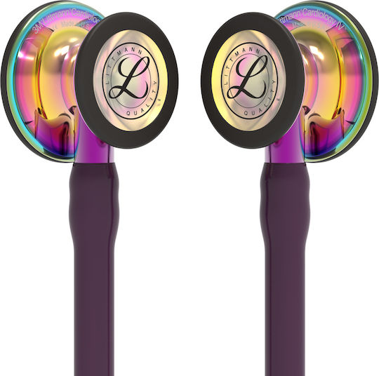 3M Littmann Cardiology IV Кардиологичен Стетоскоп Непрекъснато с Двоен Конус Бордо