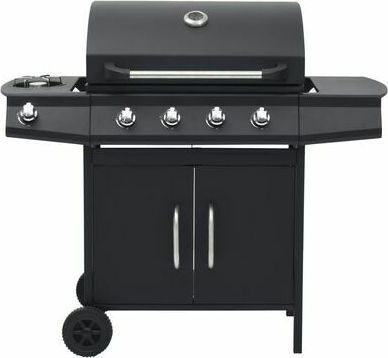 vidaXL Gas Grill with 4 pcs 11.6kW and Side Burner