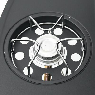 vidaXL Gas Grill with 4 pcs 11.6kW and Side Burner