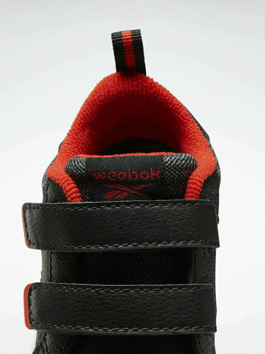 Weebok Clasp Low Αθλητικά Παιδικά Παπούτσια με Σκρατς Night Black / Vector Red