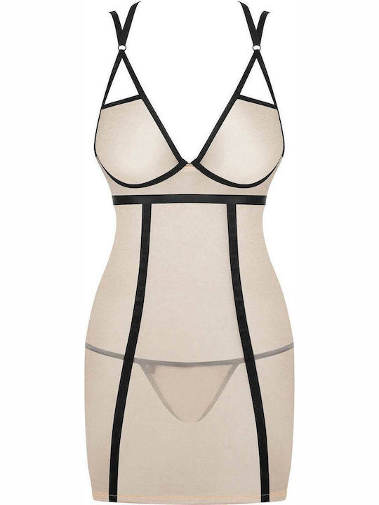 Obsessive Summer Women's Nightdress Beige Nudelia