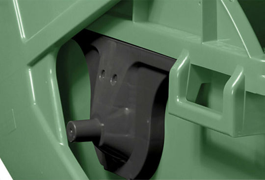 Green City International Plastic Wheeled Waste Bin 1100lt Green