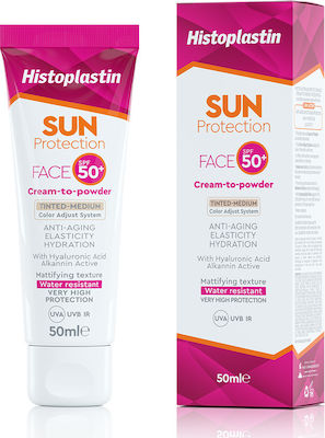 Heremco Histoplastin Sun Protection Αντηλιακή Κρέμα Προσώπου SPF50 με Χρώμα 50ml