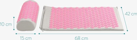 Navaris Navaris Akupressur Massage Set Matte Massage Akupressur für den Nacken & den Körper Rosa