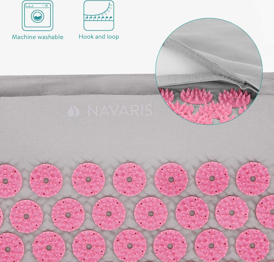 Navaris Navaris Akupressur Massage Set Matte Massage Akupressur für den Nacken & den Körper Rosa