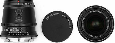 TTArtisan Crop Camera Lens 17mm f/1.4 Steady for Canon EF-M Mount Black