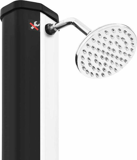 vidaXL Ντουζιέρα Πισίνας Ηλιακή από PVC 14.8x14.8εκ. Μαύρη