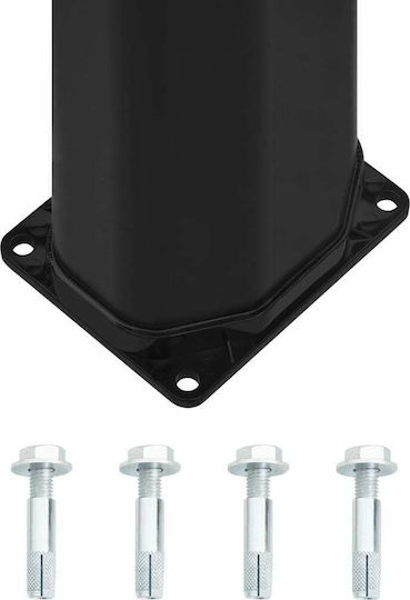 vidaXL Душ за Басейн Слънчев от Пластмаса 14.8x14.8см Черен