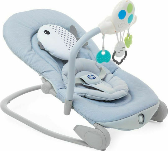 Chicco Manual Relax pentru Bebeluși Balloon cu Muzică Albastru aluminiu pentru Copil până la 18kg