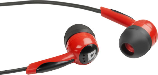 Defender Ακουστικά Ψείρες In Ear Basic 604 Κόκκινα