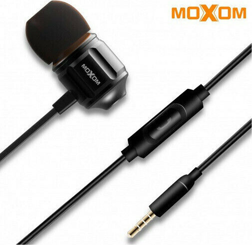 Moxom MH-06 In-ear Handsfree με Βύσμα 3.5mm Μαύρο