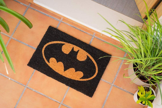 Grupo Erik Covor de Intrare din Cocos cu Suport Antiderapant Batman Negru - Bej 40x60buc