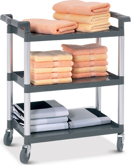 Bartscher Hotel Plastic Housekeeping Cart with Dimensions W83xD41.5xH95cm. 1pcs