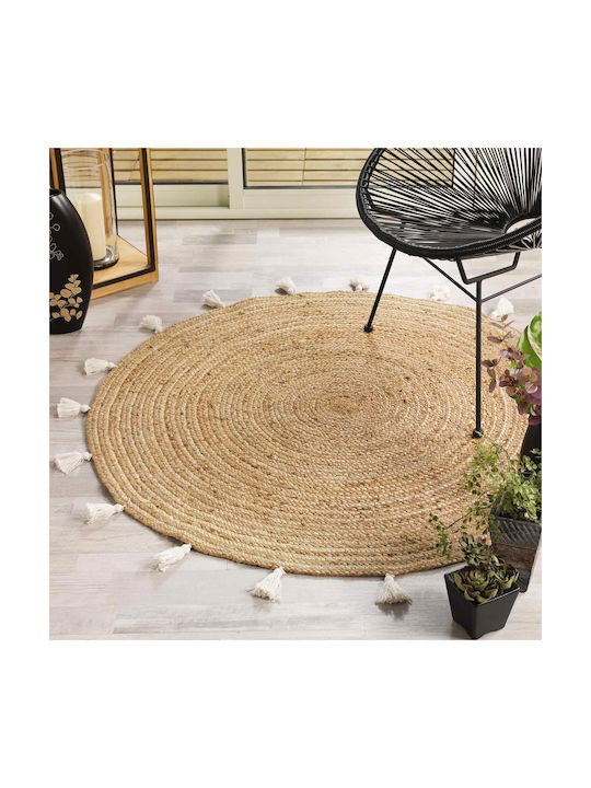 Shira Καλοκαιρινό Ψάθινο Φ120cm Blanc