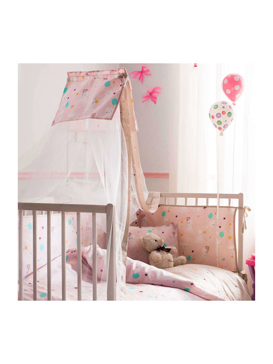 Vesta Home Plasă Împotriva Țânțarilor Bebe Pentru Pătuț Roz