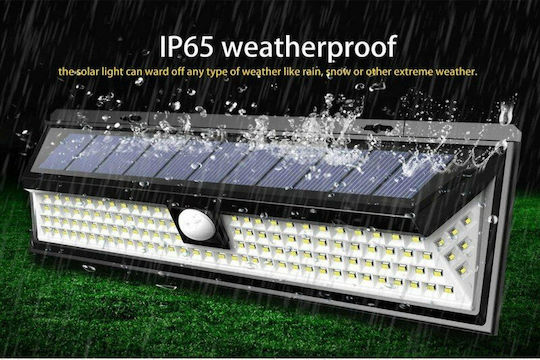 Wall Mounted Solar Light 3W 2000lm Cold White 6500K with Motion Sensor IP65 19cmx10cmx5cmcm