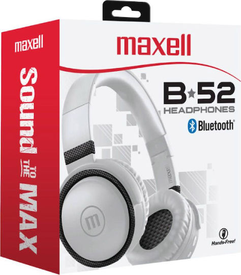 Maxell BTB52 Безжични / Жични On Ear Слушалки с 8 часа Работа Бели