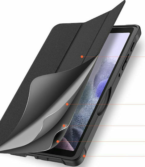 Dux Ducis Domo Series Flip Cover Neagră Galaxy Tab A7 Lite